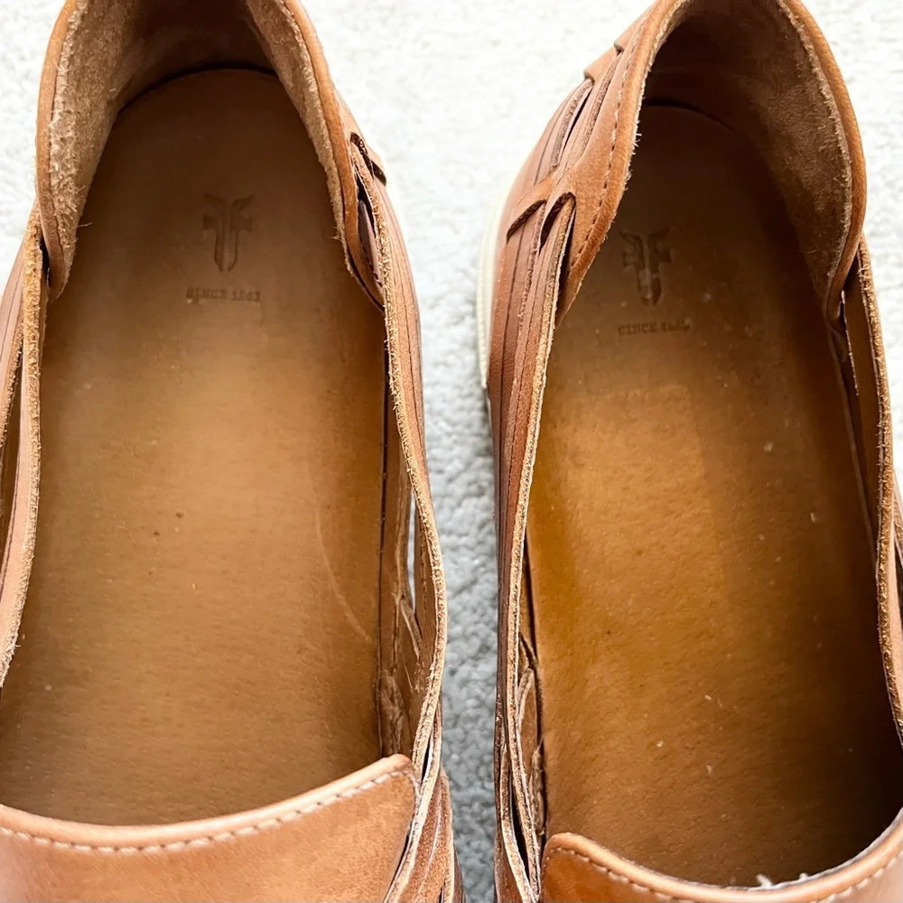 FRYE Leather Slip-On Shoes - Ivy Huarache Size 11M Trendy Stylish Effortless - Picture 6 of 8